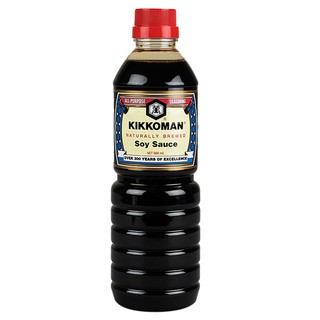 คิคโคแมนซอสถั่วเหลือง 600มล. Kikkoman Soy Sauce 600 ml.