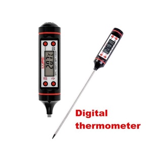 ทีวัดอุณหภูมิกาแฟ เทอร์โมมิเตอร์ Food thermometer ทีวัดอุณหภูมิอาหาร ขนาด 24cm  เครื่องวัดอุณหภูมิแบบสแตนเลส 24CM T1826