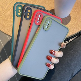 เคสกันกระแทก ปุ่มสีผิวด้าน OPPO A95 A55 Reno6 A16 Reno6Z A74(4G) Reno6pro ออปโป้ เอ16 Reno6Z ขอบนิ่มหลังแข็ง