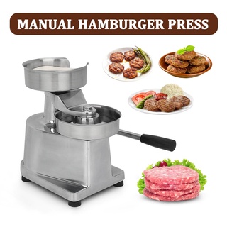 เครื่องกดเนื้อทำแฮมเบอร์เกอร์ กดเนื้อ กว้าง10cm. Manual hamburger meat pie making machine 🙏จัดส่งเร็วที่สุด พร้อมส่ง🚚🚚