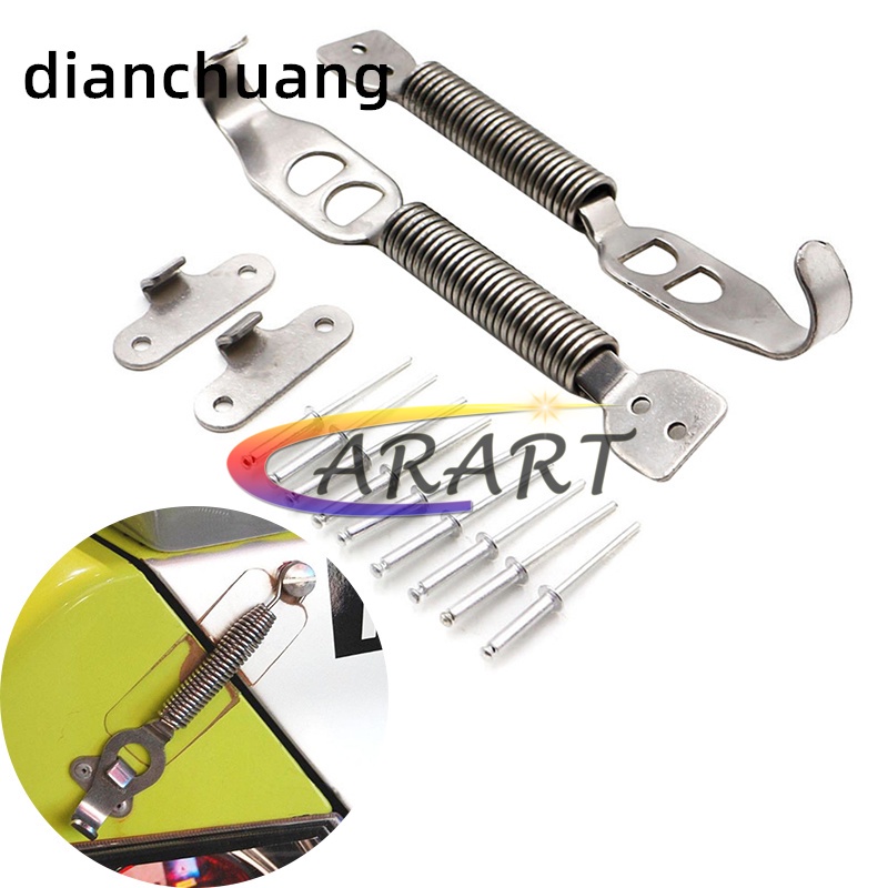 Momo Silver color Alloy Bonnet Hood Pin Lock Kit Down Hood Locks Pins fit ALL Racing Speed Sparco
