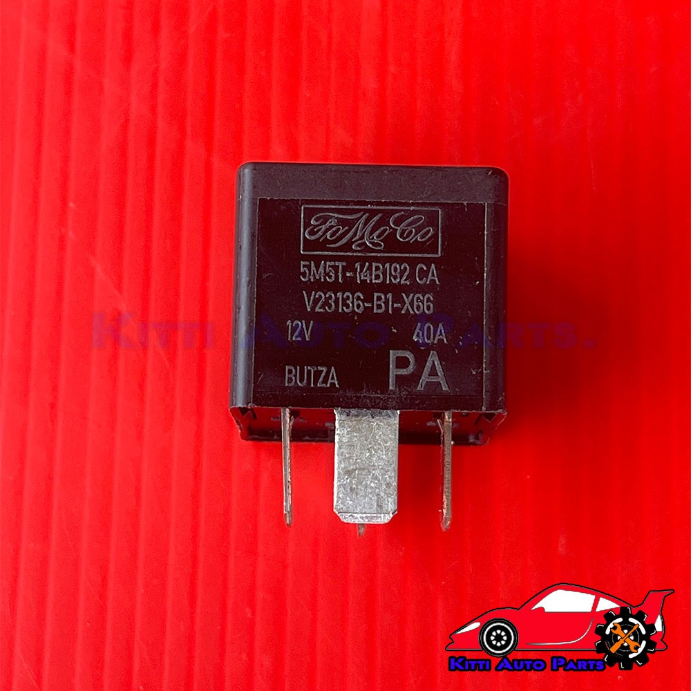 รีเลย์4ขา 12V(ดำ) แท้ (5M5T-14B192-CA) ยี่ห้อ FORD