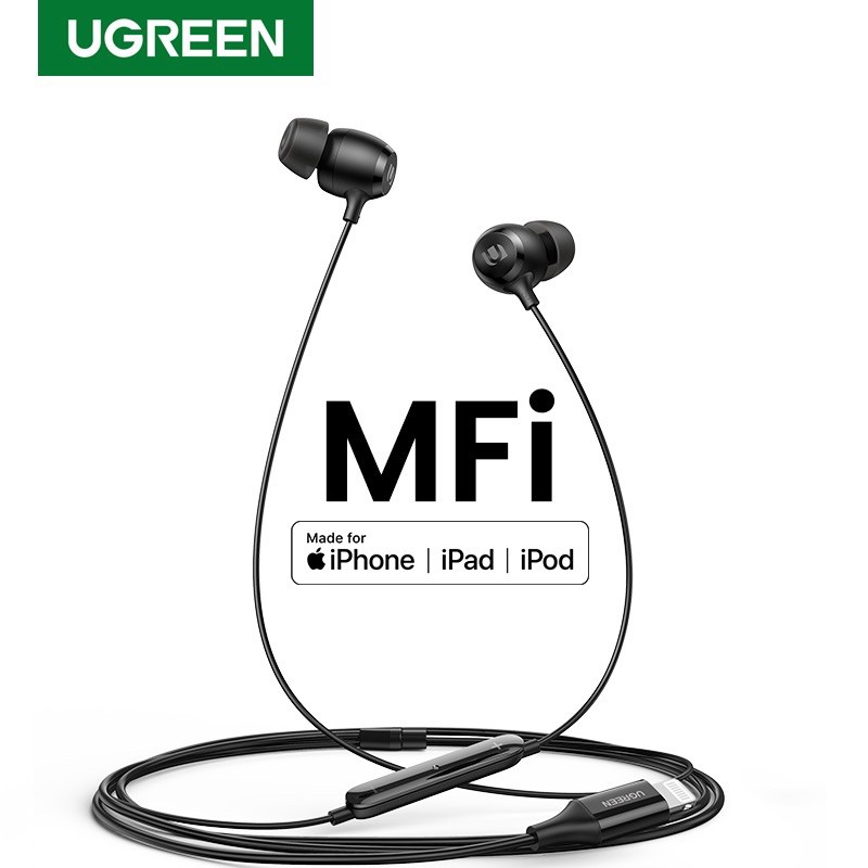 UGREEN MFi Lightning Earphone for iPhone 12/12 mini/12 Pro/12 Pro max/11 pro max Headset