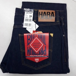 Hara Jeans สี Indigo ทรงกระบอกใหญ่ สำหรับเอว 36-44