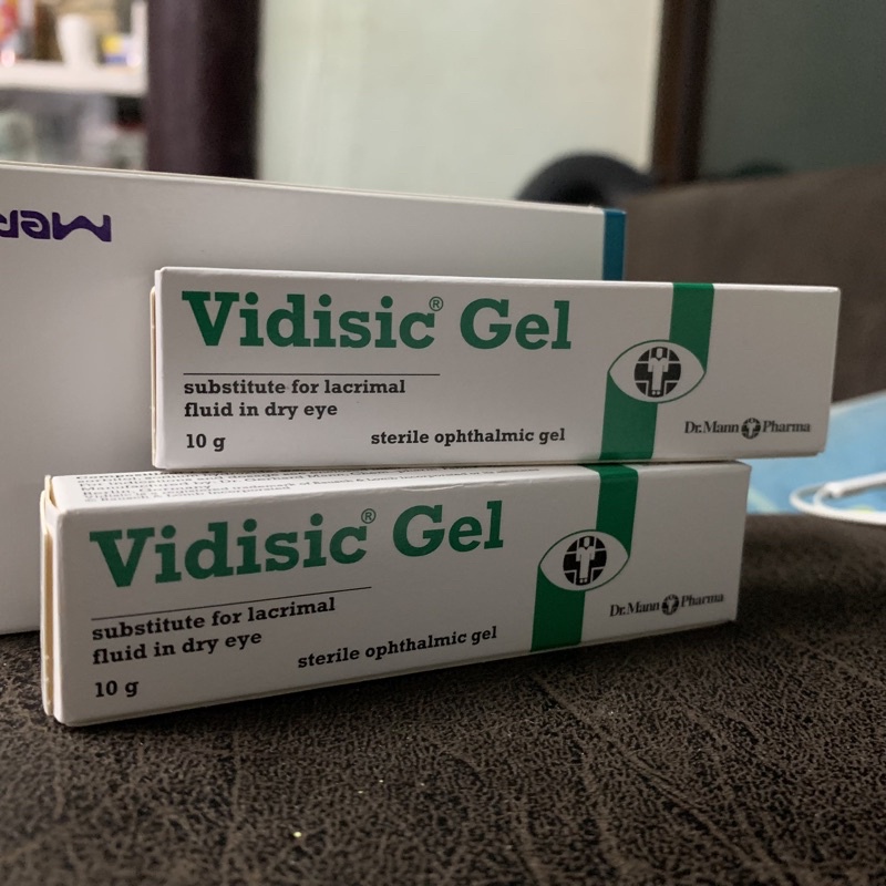 Vidisic Gel 10g วิดิสิคเจล เจลป้ายตา น้ำตาเทียมรูปแบบเจล