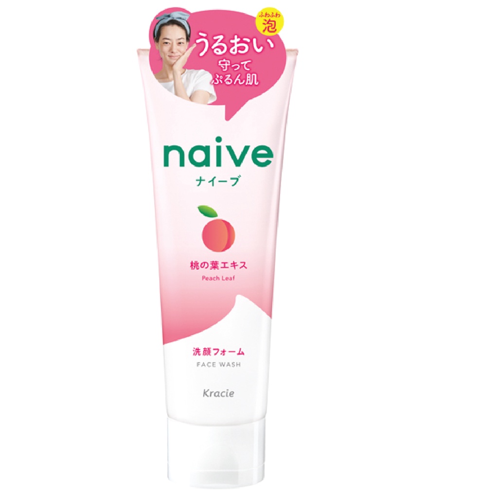 NAIVE FACE WASH FOAM (PEACH) 130 g