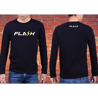 เสื้อFLASHแขนยาวคอกลม #ไม่หด #ไม่ย้วย #ไม่ต้องรีด