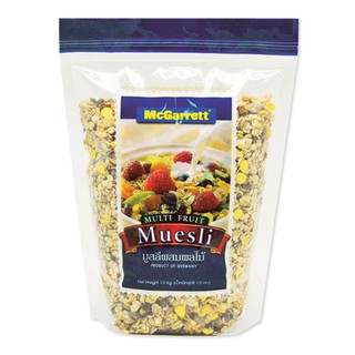🔥The Best!! แม็กกาแรต ซีเรียล มูสลี่ มัลติ ฟรุต 1.5 กก. McGarrett Cereal Muesli Multi Fruits 1.5 kg