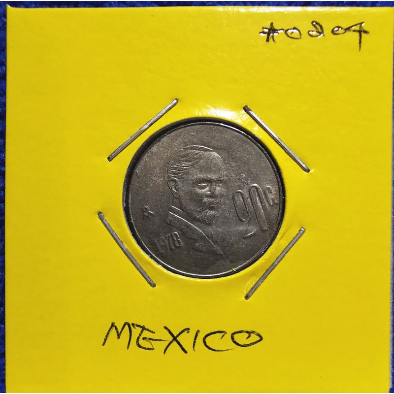 เหรียญ​หมุนเวียน​ เม็กซิโก​ Mexico​ ใช้แล้ว​ #​0204