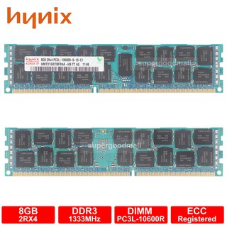 Hynix 8GB 2RX4 PC3L-10600R DDR3-1333MHz 1.35V 240PIN ECC Registered Server Memory RAM