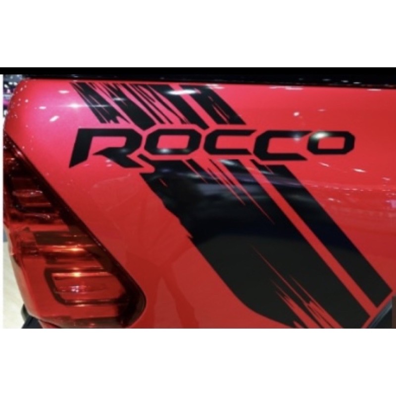 สติ๊กเกอร์* ROCCO ติดข้างท้ายกระบะ Toyota Hilux Revo ราคาต่อชุด มี 2 ข้าง