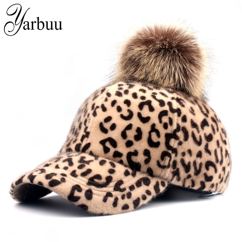 Furtalk Winter Beanie Hat Women Knitted Faux Fur Pompom Hat Velvet Winter Hats for Ladies Soft