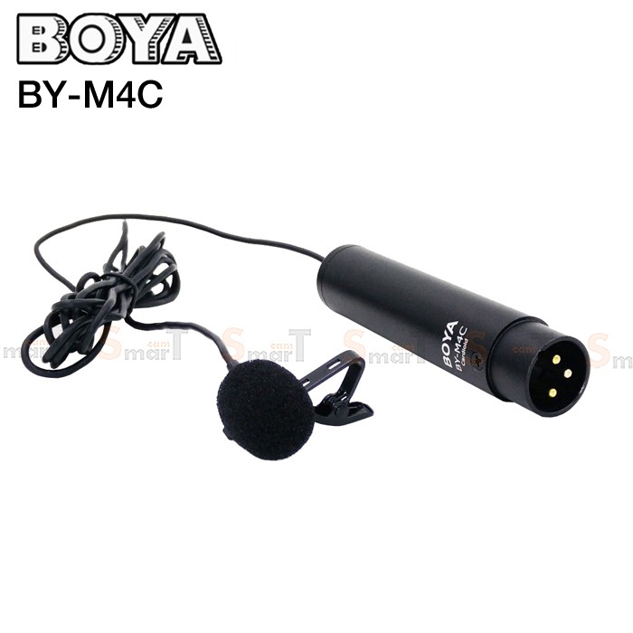 Microphone BOYA BY-M4C Cardiod Lavalier for XLR ของแท้