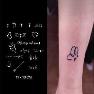 【Mars Tattoo】ใหม่ สติกเกอร์รอยสักชั่วคราว กึ่งถาวร 2 สัปดาห์ ติดทนนาน สําหรับสักชั่วคราว D216