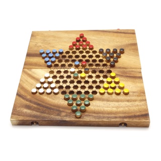 เกมไม้ดาว 10 (กล่องพับ) Chinese Checkers ของเล่นไม้ ของเล่นไม้เสริมพัฒนาการ ของเล่นไม้ฝึกสมอง wooden family board games