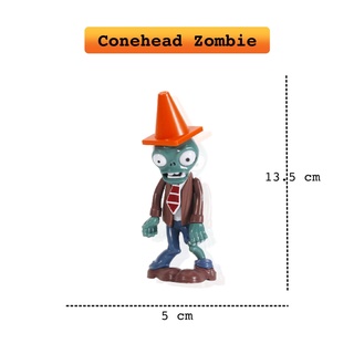 Conehead Zombie ซอมบี้หัวกรวย PlantsvsZombies ของเล่นสะสม ฟิกเกอร์ซอมบี้ ของเล่นสะสม ของเล่นจากเกมดัง ตุ๊กตาโมเดลซอมบี้