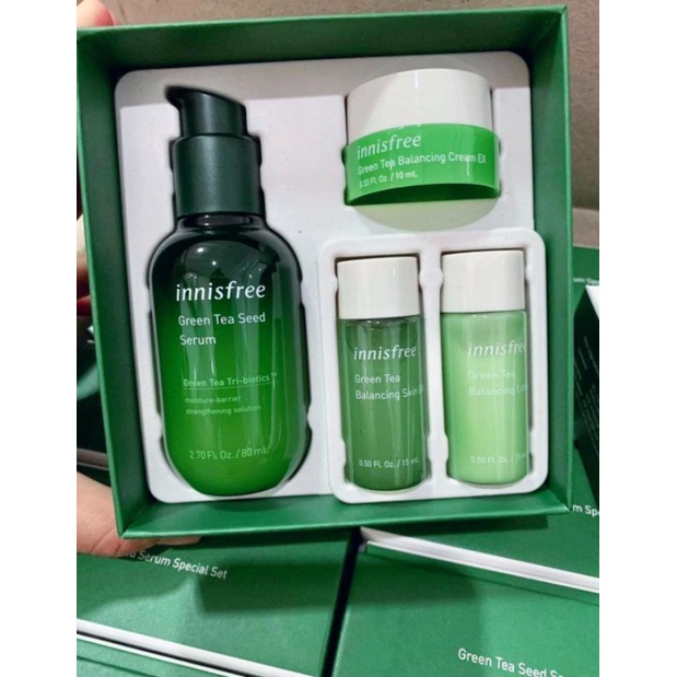 Innisfree NEW Green Tea Seed Serum Special Set Shopee Thailand