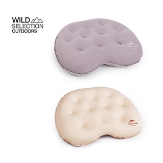 หมอน เป่าลม Naturehike หมอนพับ อุปกรณ์แคมป์ปิ้ง Sponge Silent Inflatable Pillow CNH22DZ011