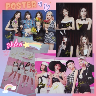 🌈พร้อมส่ง🌈มีเก็บเงินปลายทาง⭐️โปสเตอร์ Blackpink ขนาด A3 (ใหญ่กว่า A4) รูปเดี่ยว 29X42 ซม.