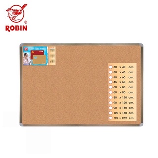 Robin กระดานไม้ก๊อก Cork Board 90x120 ซม.