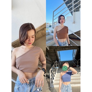 💰My in Fashion💰 เสื้อครอปปาดไหล่เก๋ ๆ