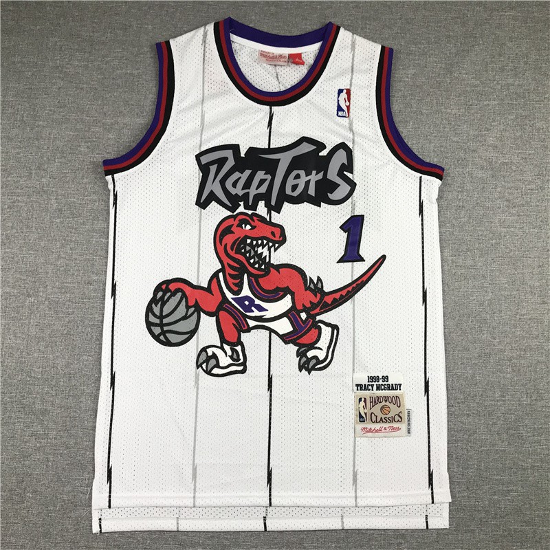 white raptors jersey