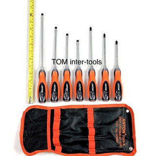 ชุดไขควง ชุด7ตัว Anton หัวไขควงชุบแข็งพิเศษ Anton Screwdriver
