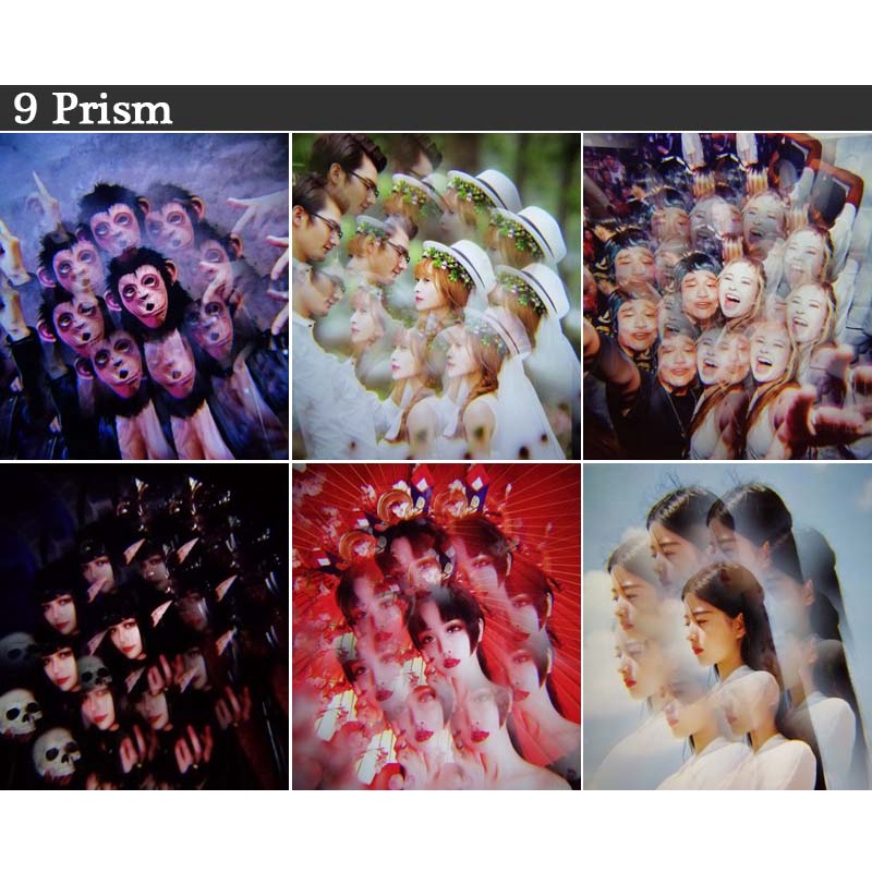 Camera Filters9 Prism Filter 52mm 58mm Camera Split Diopter Rotating