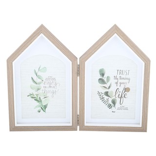 Picture frame FRAME WOOD TWIN 4X6 INCHES GRAY HLS Home decoration Home &amp; Furniture กรอบรูป กรอบรูป HOME LIVING STYLE TWI