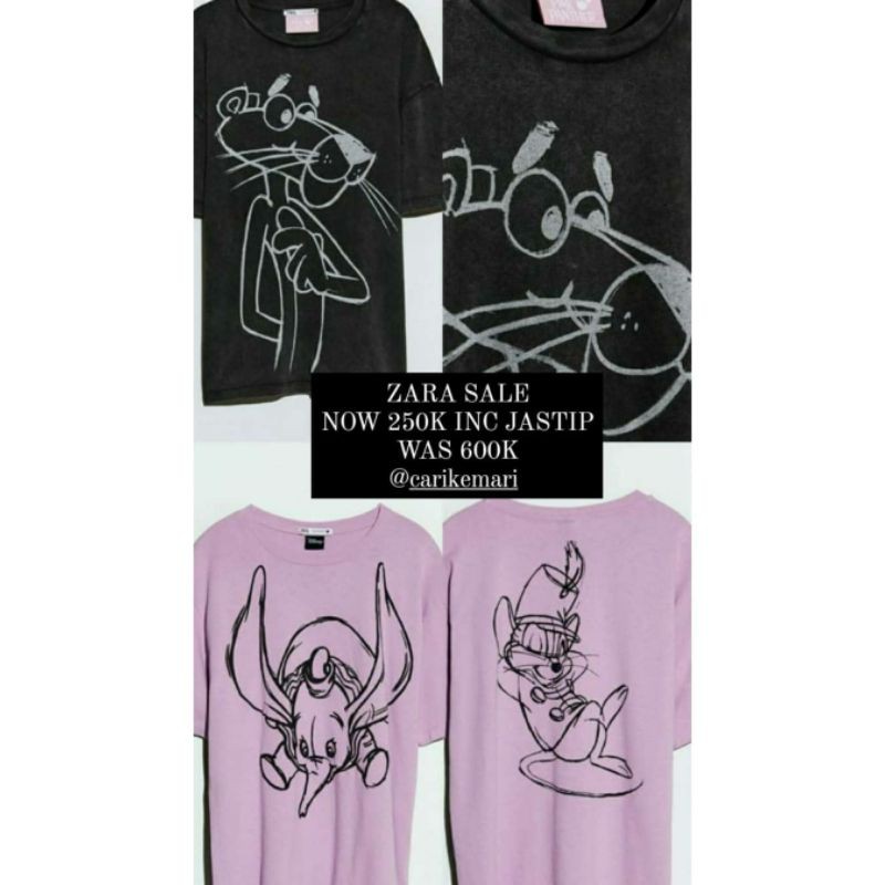 เสื้อยืด DISNEY ZARA ดั้งเดิม