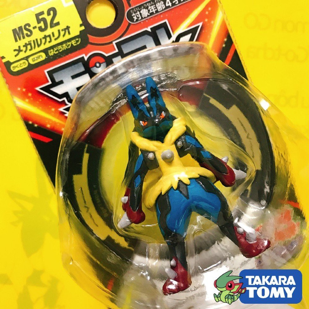 [HOT] ของแท้ Pokemon Mega Lucario Model Takara TOMY Japan Standard Size 4cm - ฟิกเกอร์โปเกมอน Moncol