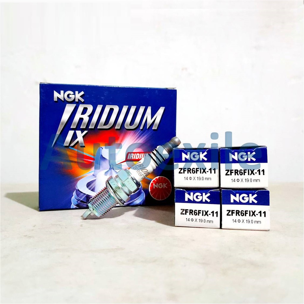 Original NGK IRIDIUM IX ZFR6FIX-11 หัวเทียนรถยนต์ Original Spin Mobilio CRV BRV HRV Cherokee Trailbl