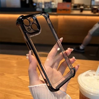 เคสโทรศัพท์มือถือแบบแข็ง ใส กันกระแทก ลายอวกาศ สําหรับ iPhone 14 13 12 11 Pro Max 14 Plus X XR Xs Max ip14