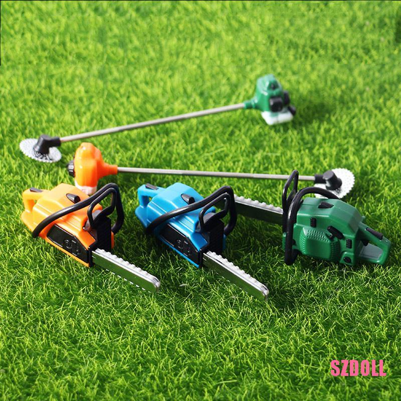 [ts3SZDOLL] ตุ๊กตาจําลองเครื่องตัดหญ้าเลื่อยไฟฟ้าสวนโมเดลกลางแจ้งอุปกรณ์เสริม DOM