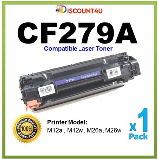 Discount4u .. ตลับหมึกเลเซอร์ Toner CF279A For HP Printer M12a/M12w/M26a/M26nw/12/26/m12/m26/12w/12a/26a/26w