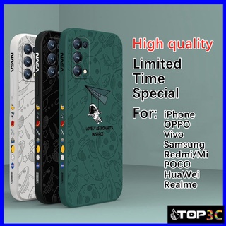 เคส oppo A74 5G เคส oppo Reno4 oppo Reno5 เคส oppo reno 5 5g เคส oppo A93 A94 R17 pro เคส oppo Reno2 f เคส oppo reno 5pro 5g Space Nasa เคสมือถือคู่รัก เคสโทรศัพท์ TKR