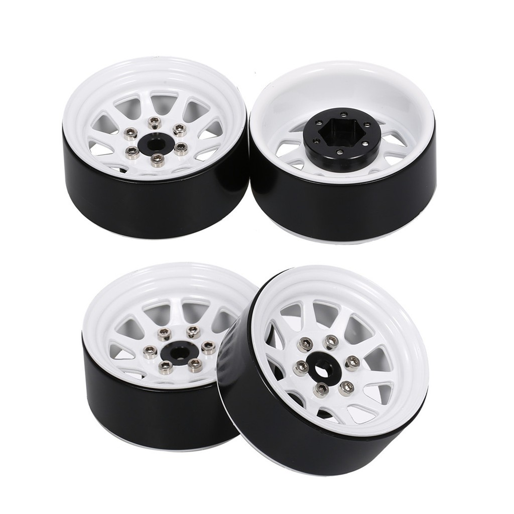 ขอบล้ออลูมิเนียม 1.9 นิ้ว 1/10 สําหรับรถไต่หินบังคับ Traxxas Hsp Redcat Rc4wd Tamiya Axial scx10 D90 Hpi 4 ชิ้น