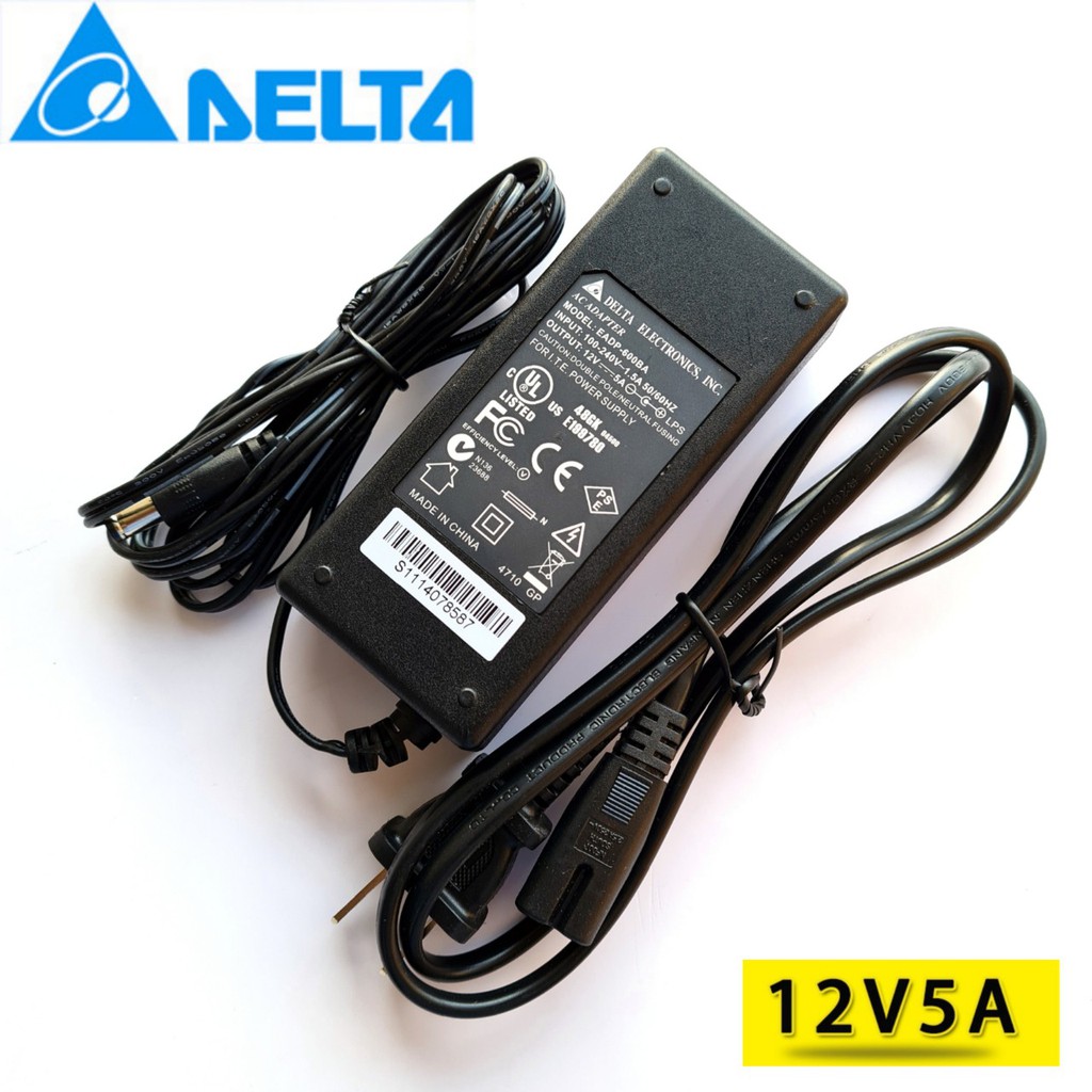 Adapter 12V 5A อะแดปเตอร์ Power supply 220v to 12VDC 5.5*2.1-2.5mm CCTV LED หม้อแปลงไฟ