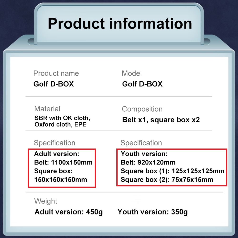 golf box training aids