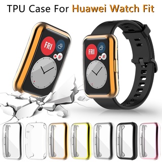 เคสกันรอยหน้าจอ สําหรับ Huawei Watch Fit Ultra Slim Soft TPU Smartwatch Cover สําหรับ Huawei Fit เคสกันชนป้องกัน