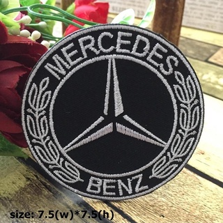 Benz เบนซ์ ตัวรีดติดเสื้อ อาร์มรีด อาร์มปัก ตกแต่งเสื้อผ้า หมวก กระเป๋า แจ๊คเก็ตยีนส์ Racing Embroidered Iron on Patch