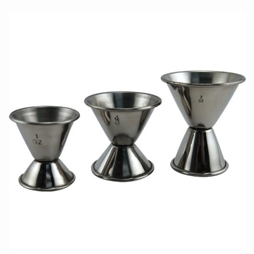 Double Cocktail Jigger ที่ตวงเหล้าสเตนเลส Set 3 Sizes Shopee Thailand