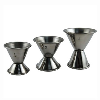 Double Cocktail Jigger ที่ตวงเหล้าสเตนเลส Set - 3 Sizes