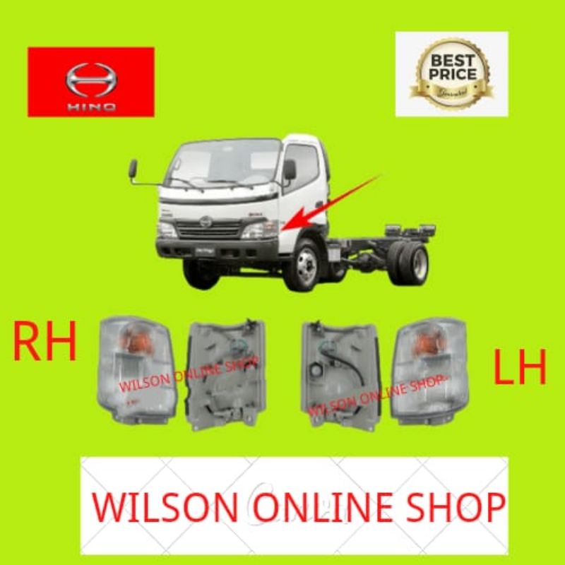 ไต้หวัน Hino Dutro 300 Series WU300 WU410 รุ่นโคมไฟสัญญาณโคมไฟจอดรถ