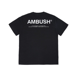 AMBUSH 21SS XL LOGO Back Letter Crew Neck Loose Casual T-shirt Short Sleeve Tee