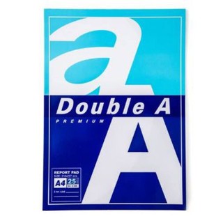 สมุดรายงาน A4 80แกรม (25แผ่น) เส้น2หน้า Double A