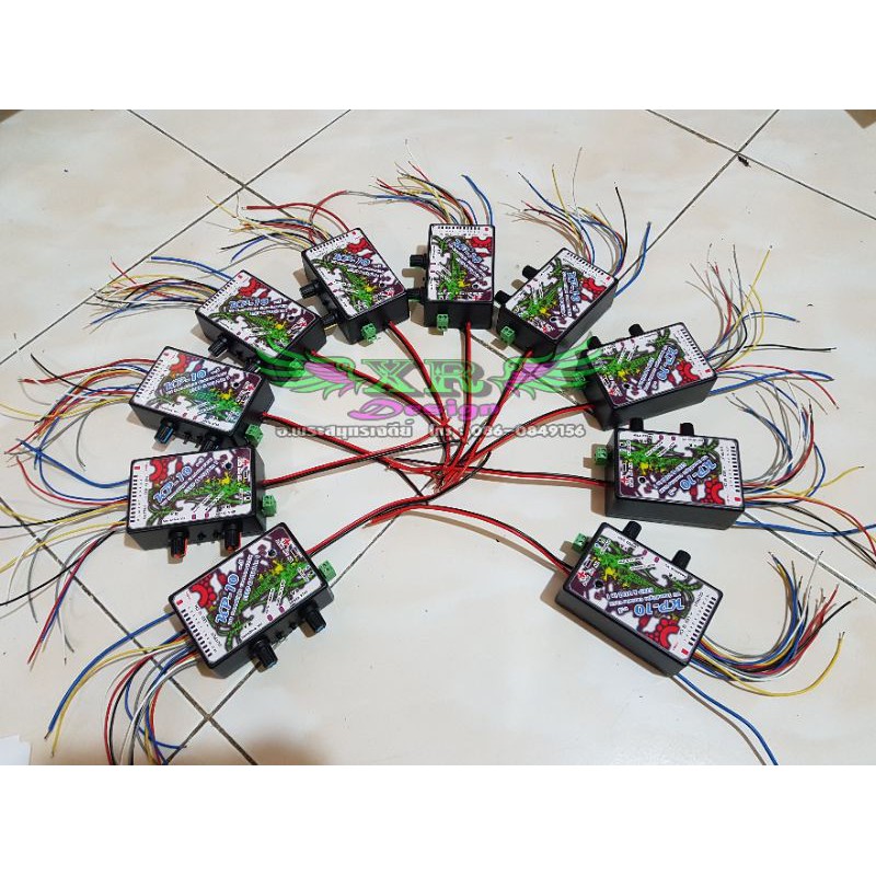 กล่องคุมไฟวิ่งตามเสียง วิ่งสเต็ปในตัวเดียว รุ่น KP10 ทิคลบเอ้าพุท 12ช่อง