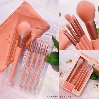 น้องมาแล้ว พร้อมส่ง เซตแปรงพีช Neecara sweet as a peach brush set N615 น้องเค้าน่ารักมาก งานดีมากจริงๆเซตนี้