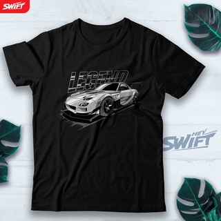 [S-5XL]เสื้อยืด พิมพ์ลาย Mazda RX7 RX-7 ROTARY LEGENDS JDM DISTRO