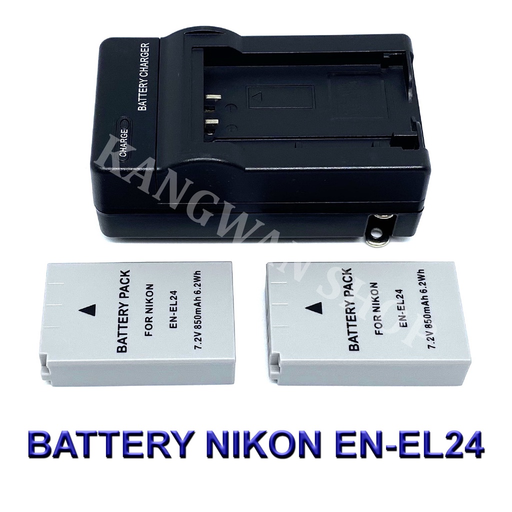 EN-EL24 \ ENEL24 แบตเตอรี่และแท่นชาร์จสำหรับกล้องนิคอน Battery and Charger For Nikon 1 J5,DL18-50,DL24-85